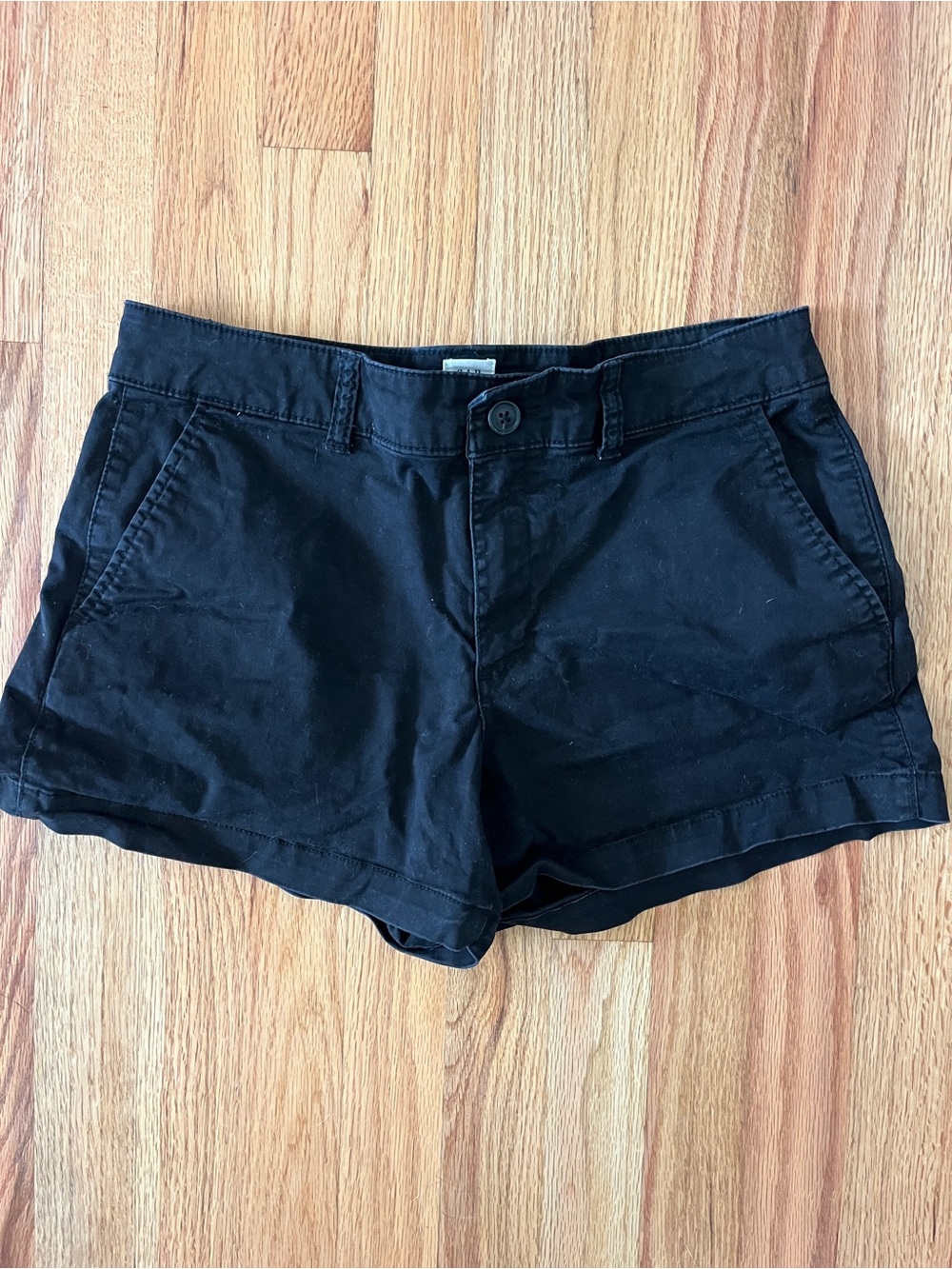 GAP Women's Black Casual Cotton Shorts
